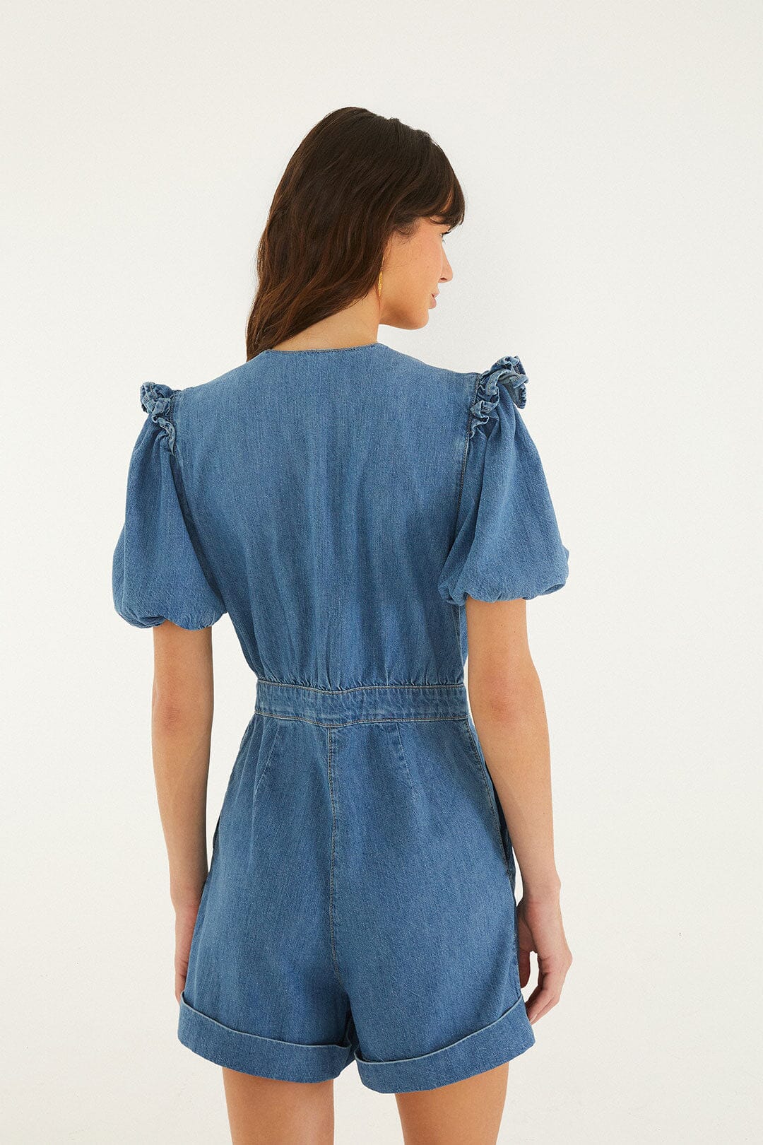 Denim Combishort - Denim