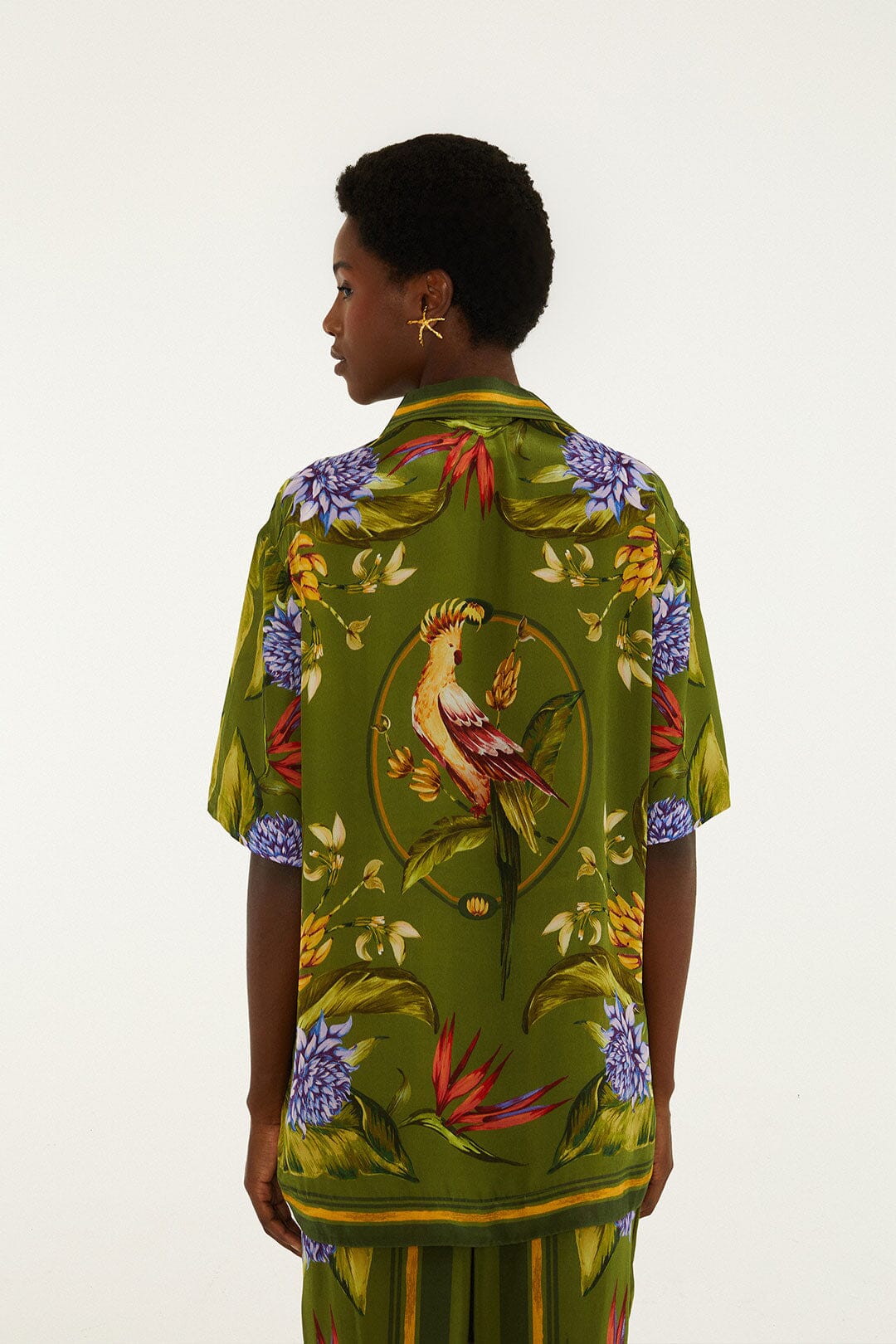 Tropical Scarf Green Chemise Homme - Tropical Scarf Green