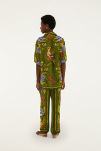 DIFFUSELY_Tropical Scarf Green Chemise Homme - Tropical Scarf Green