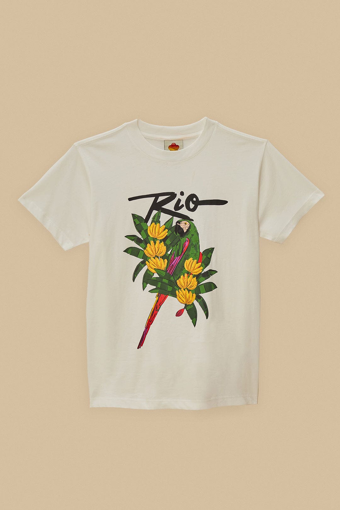 T-shirt Rio Macaw en coton - Blanc