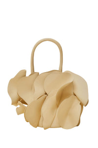 Sac Flower en cuir - Beige