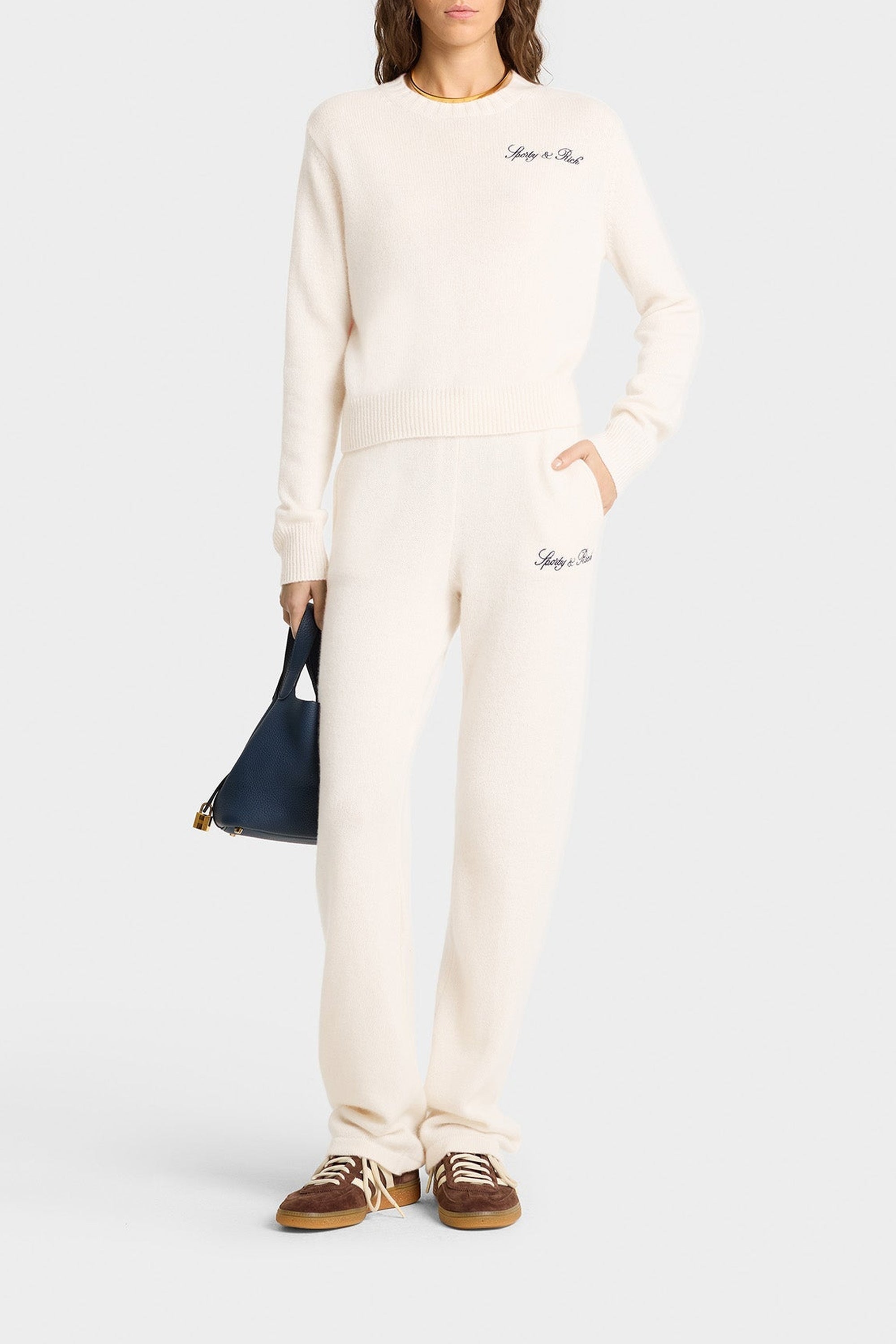 Vendome sweatshirt in cashmere and wool - Cream