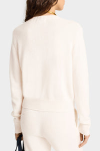 Vendome sweatshirt in cashmere and wool - Cream