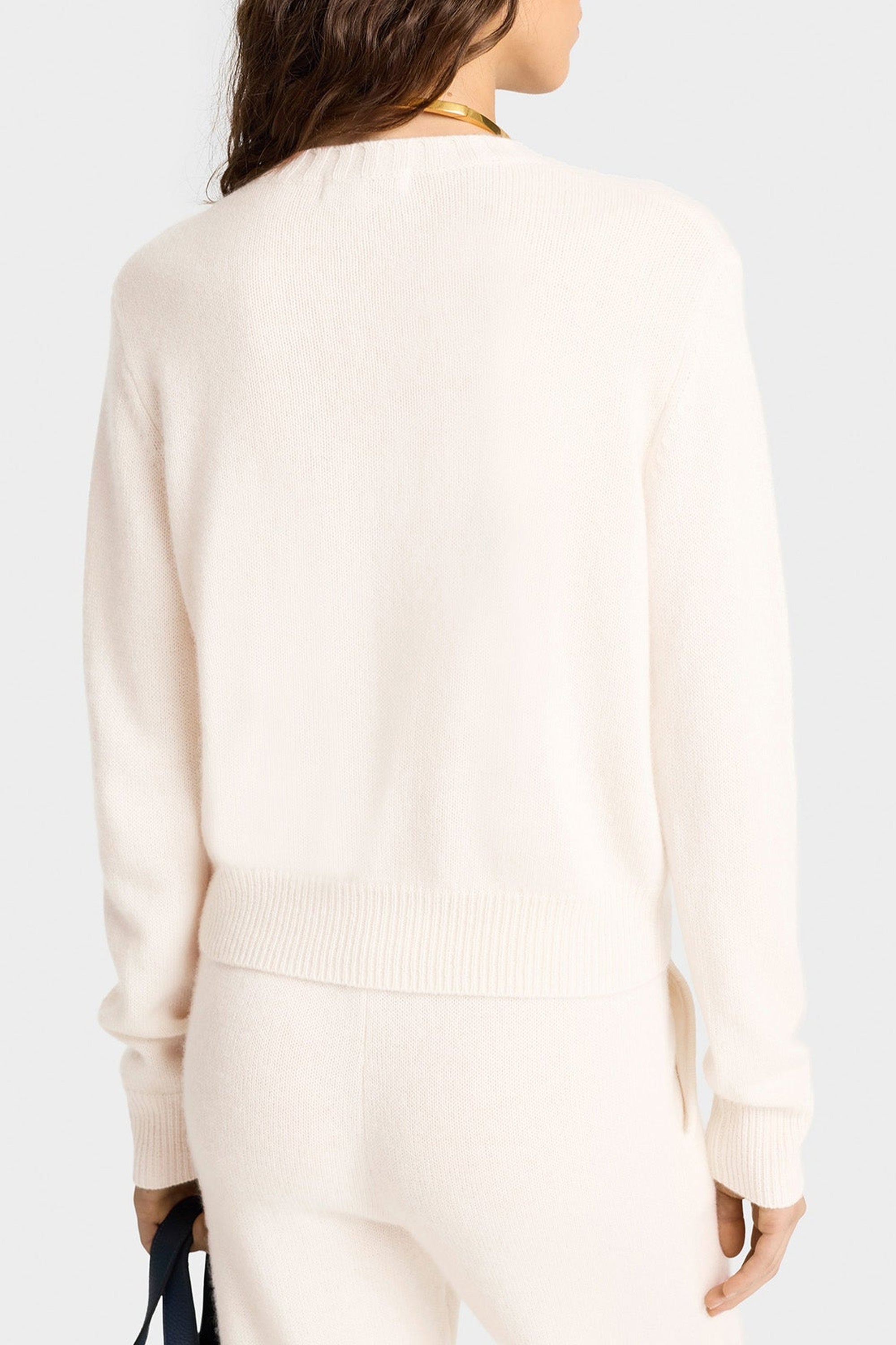 Vendome sweatshirt in cashmere and wool - Cream