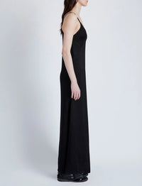 Robe Bella à bretelles en laquée - Black