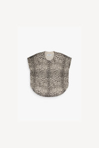 Pull poncho col rond man court - Multicolor