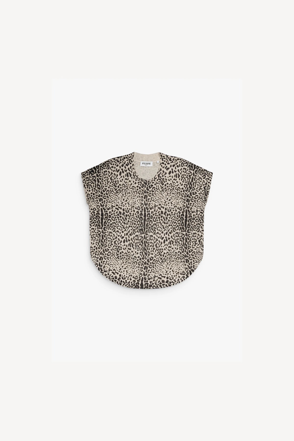 Pull poncho col rond man court - Multicolor