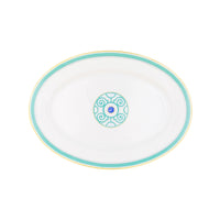 Plat ovale Grand Parc en porcelaine - Or