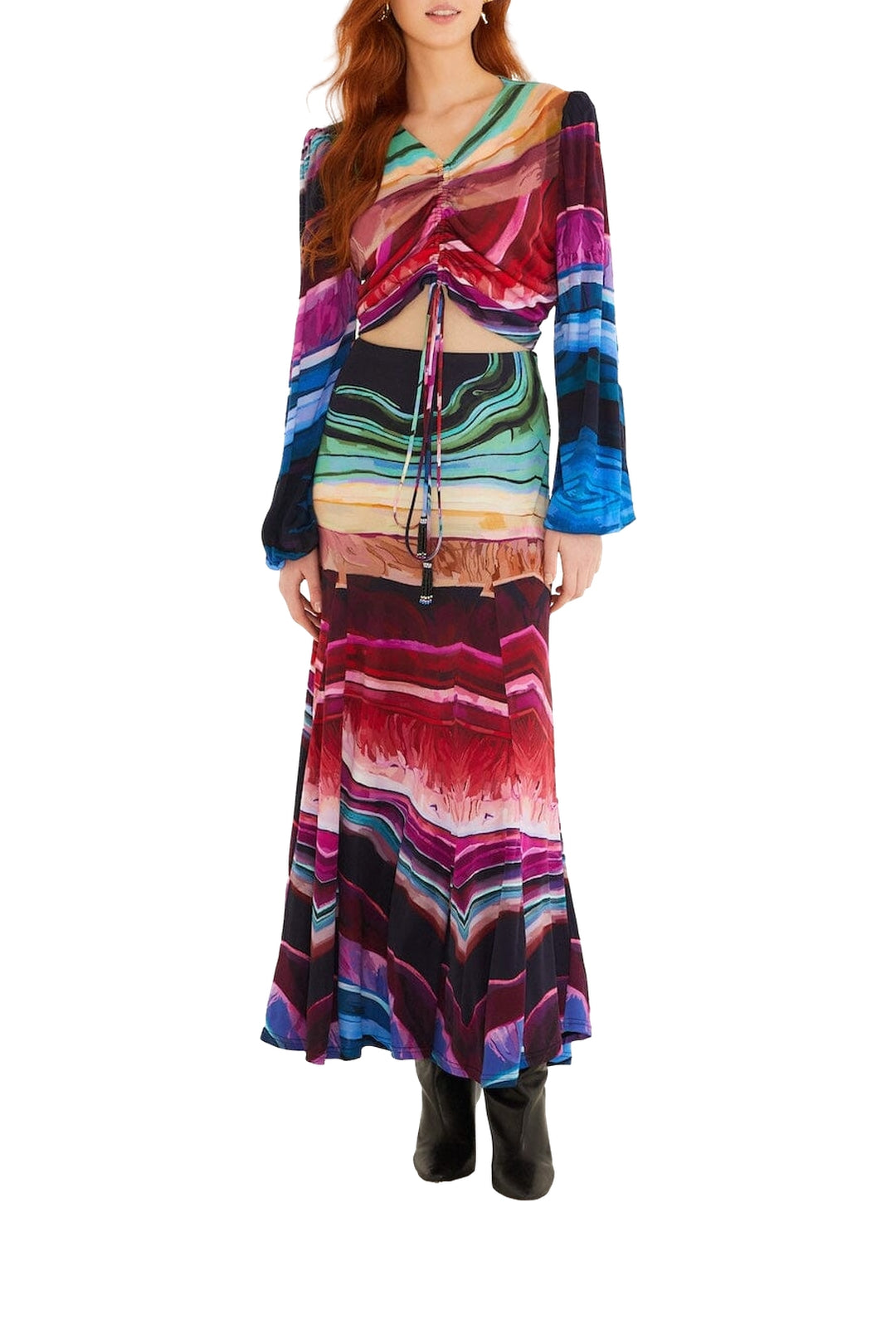 DIFFUSELY_Precious Gems Multicolor Jupe - Precious Gems Multicolor