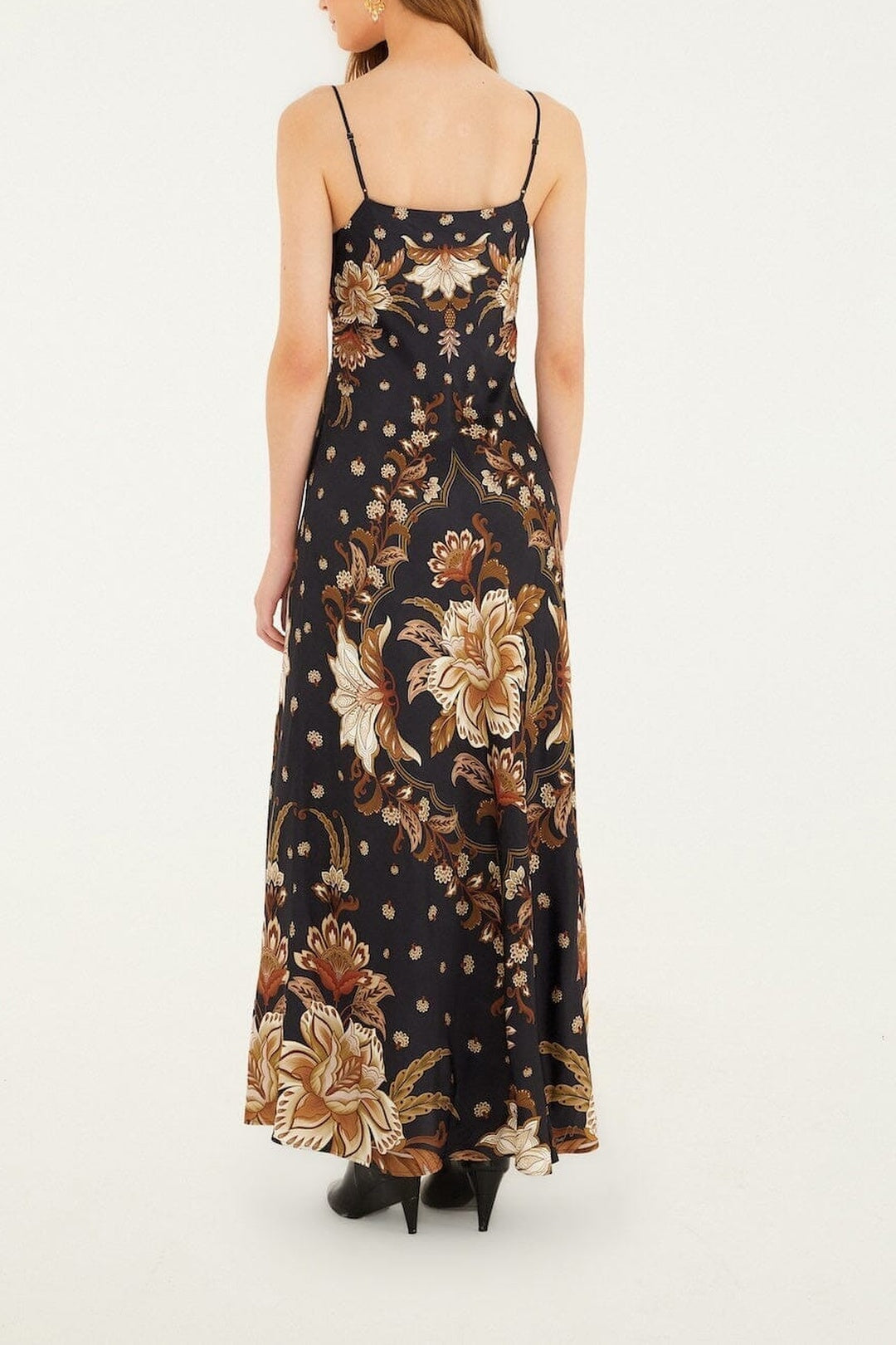Robe longue Majestic Garden - Noir