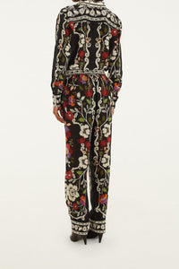 Pantalon Rococo Flowers - Noir