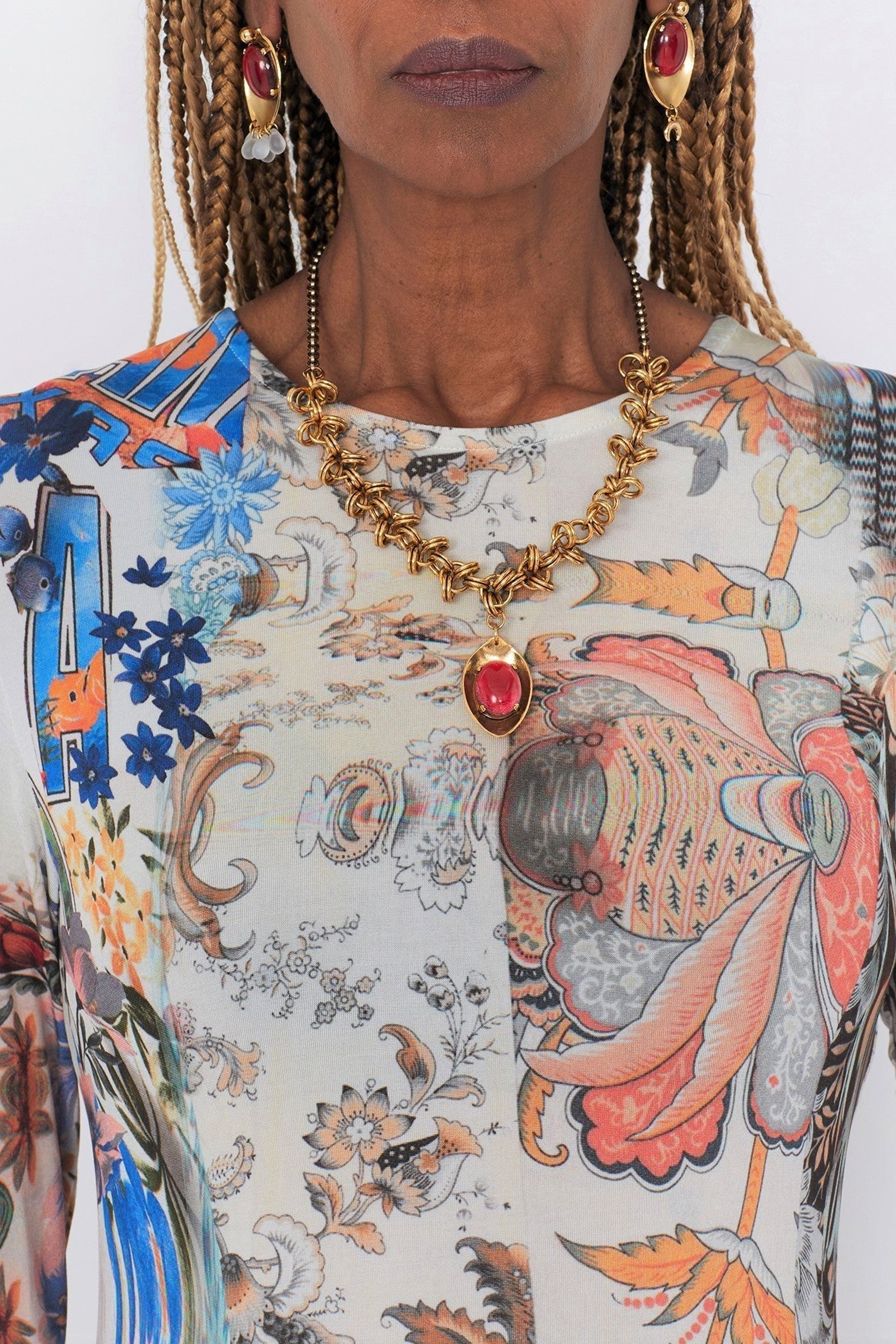 PRIX MARQUE : 120€_Archive Melange Print Robe - Archive Melange Print