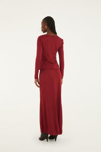 Burgundy Jupe - Burgundy