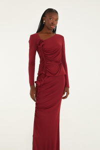 Burgundy Jupe - Burgundy