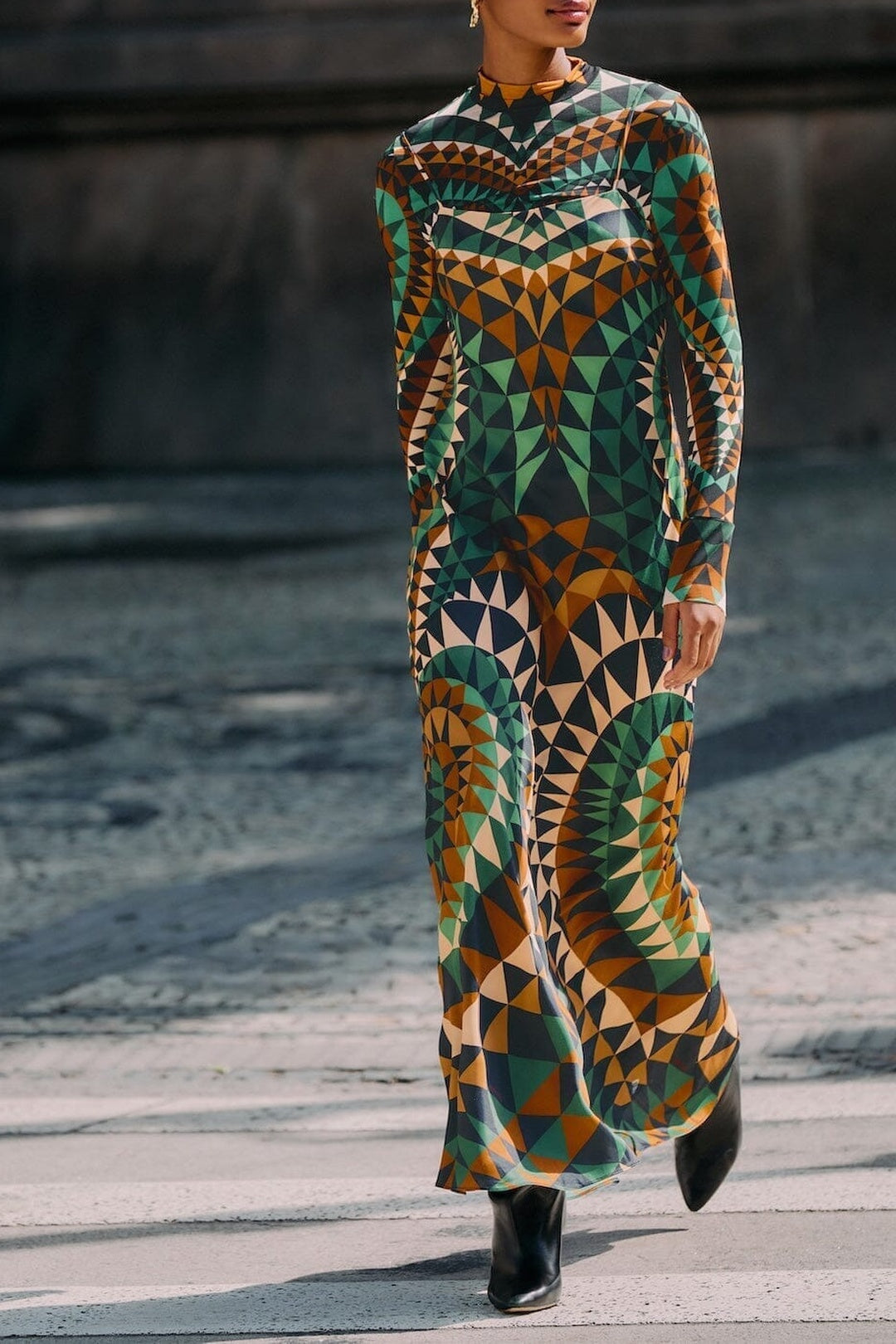 Robe longue Heart Deco - Vert