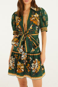 Robe courte Ayla - Vert