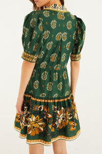 Robe courte Ayla - Vert