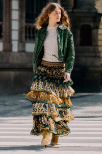 DIFFUSELY_Ayla Green Jupe - Ayla Green