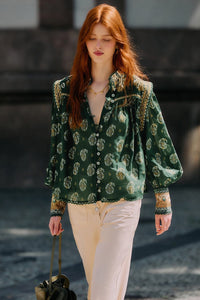 Ayla Green Blouse - Ayla Green