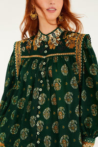 Ayla Green Blouse - Ayla Green