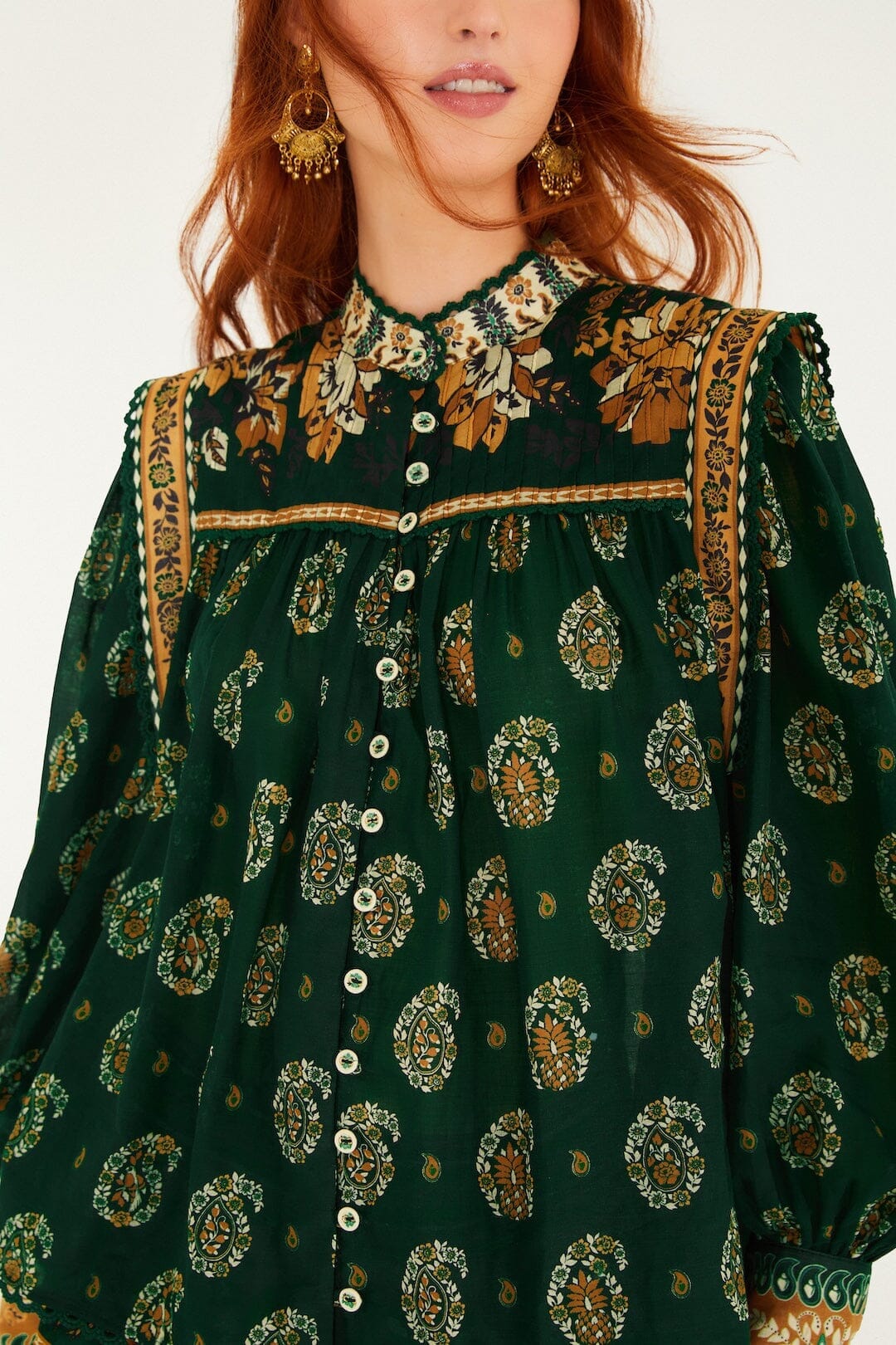 Ayla Green Blouse - Ayla Green