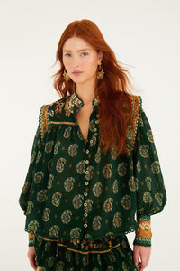 Ayla Green Blouse - Ayla Green