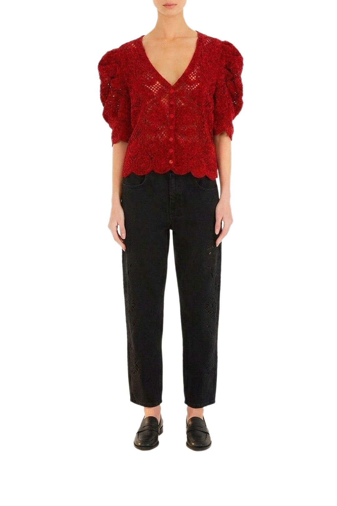 Rococo Cardigan - Red