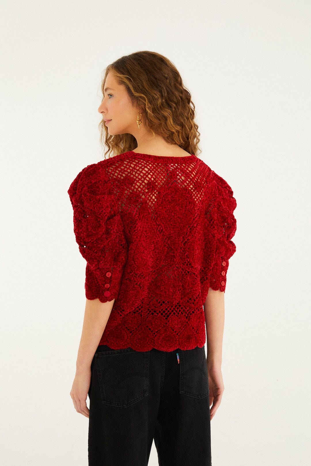 BADVIEW_NEW_Red Cardigan - Red