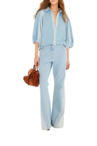 NEW_DIFFUSELY_Denim Pantalon - Denim