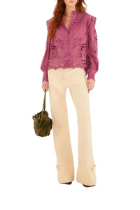 Pantalon en coton - Rose