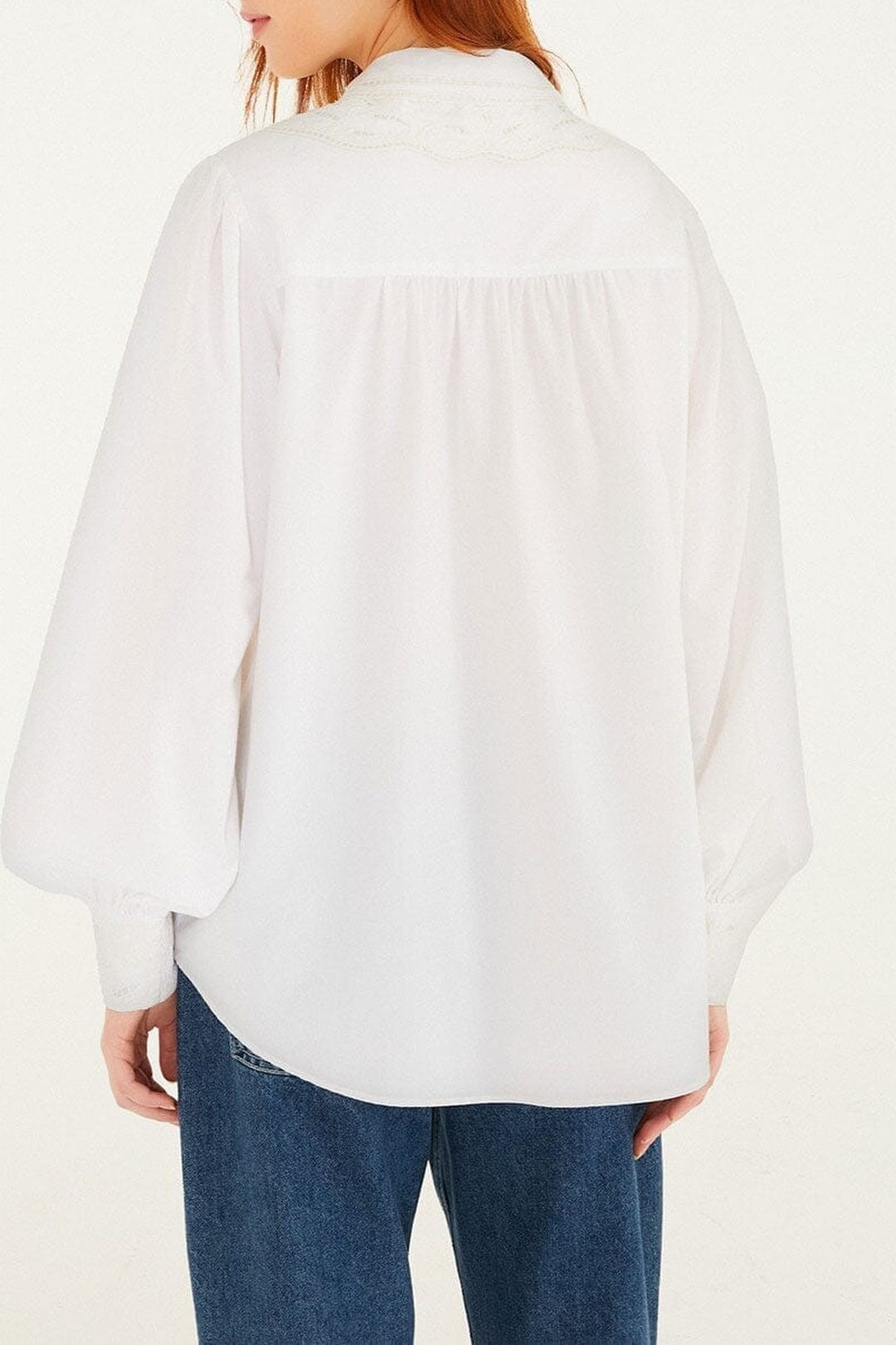 Chemise brodée - Blanc