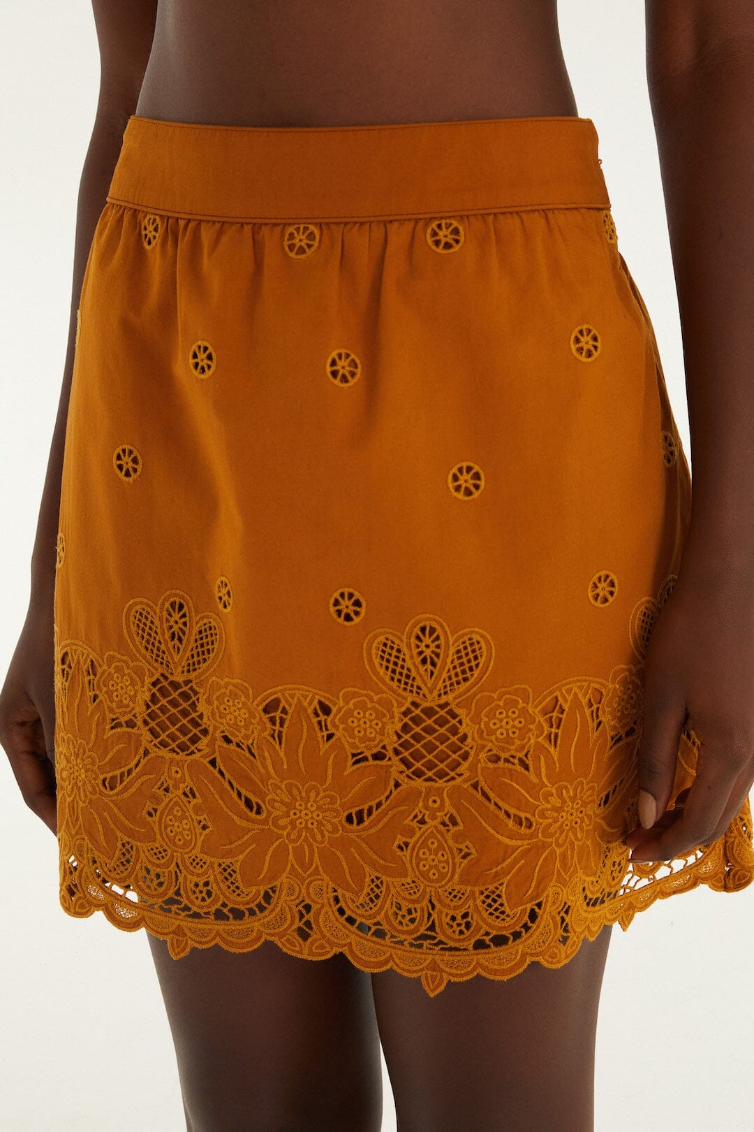 CHECK VUE_Brown Jupe - Brown