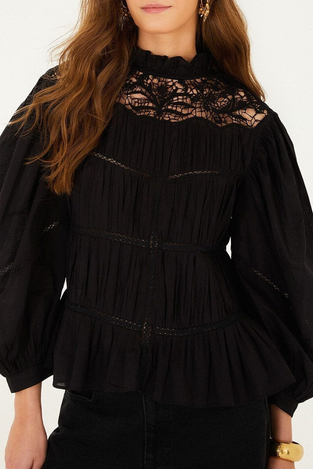Cotton blouse - Black