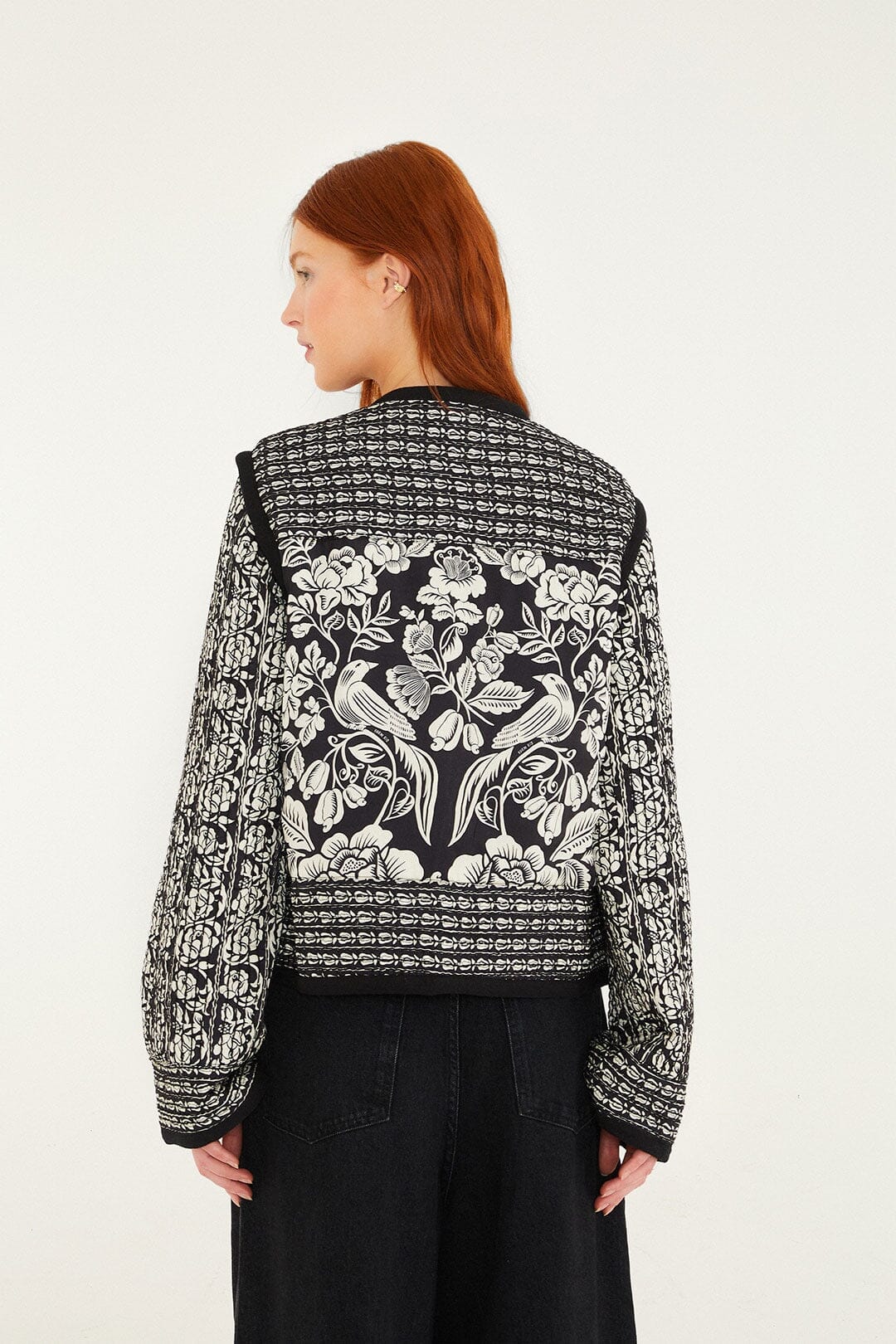 Cashews And Birds Ri Black Veste - Cashews And Birds Ri Black