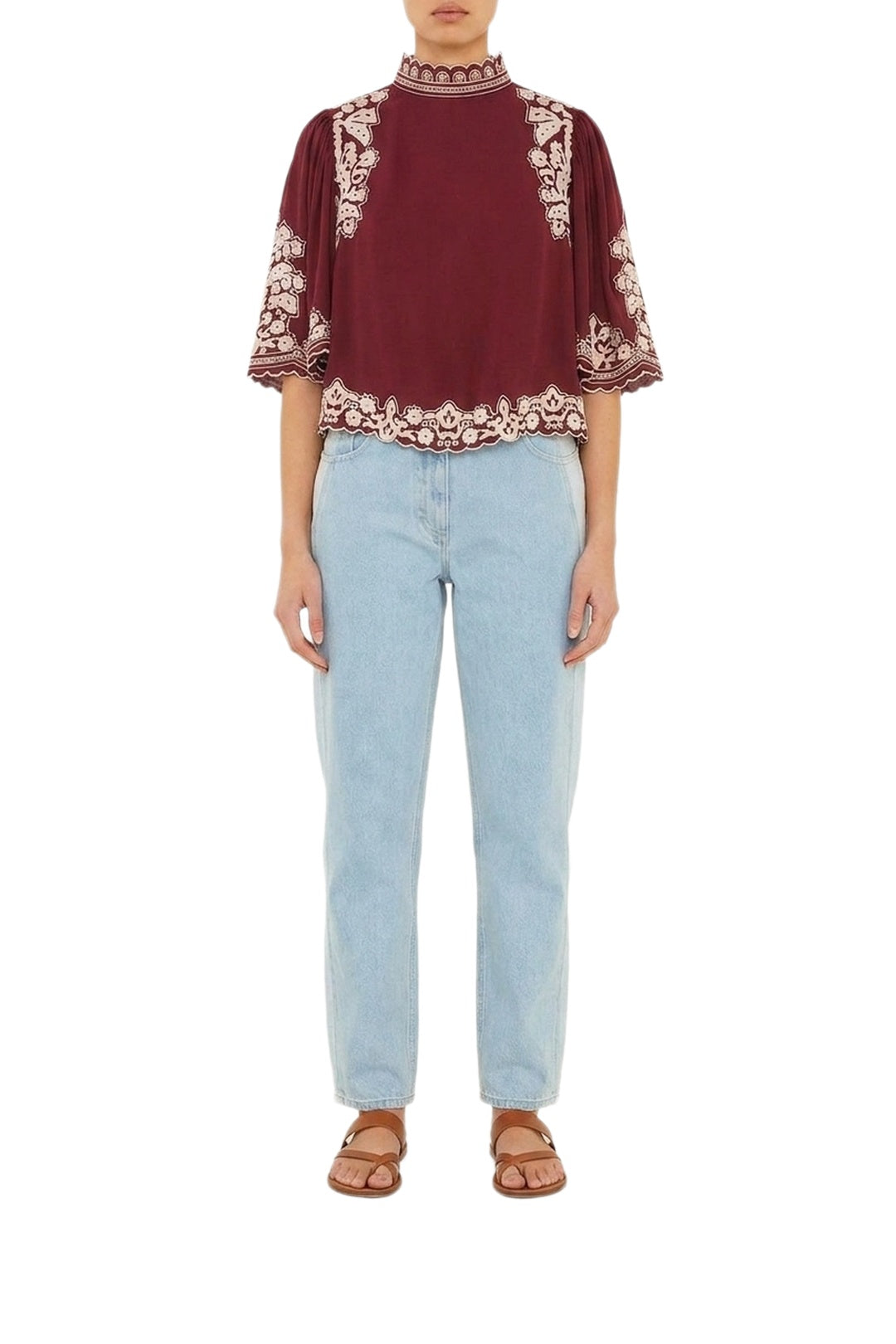 NEW_FELIX_JAMBES_Burgundy Blouse - Burgundy