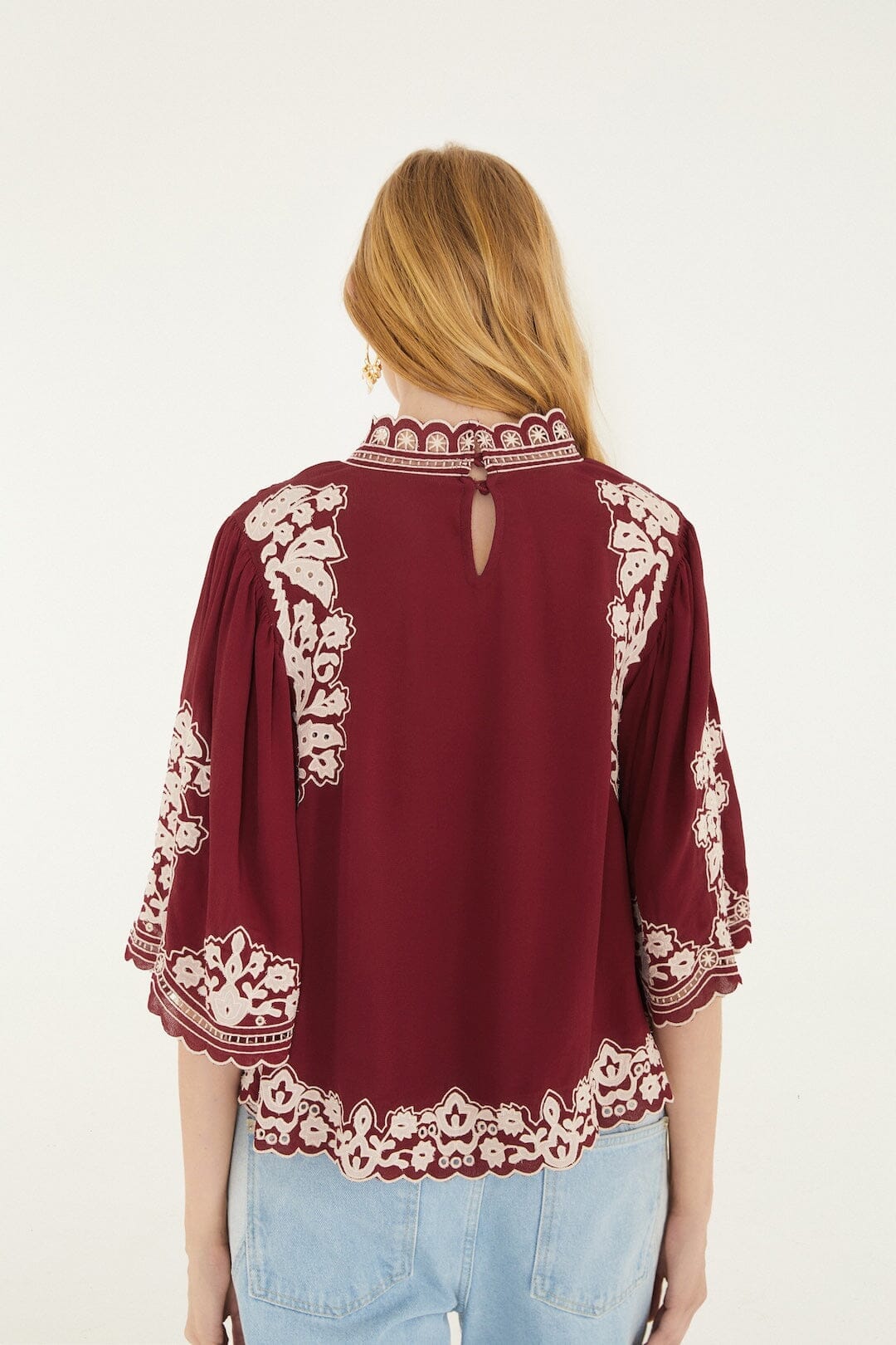Burgundy Blouse - Burgundy
