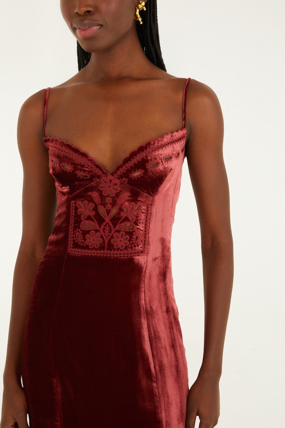 BADVIEW_NEW_Burgundy Robe midi - Burgundy