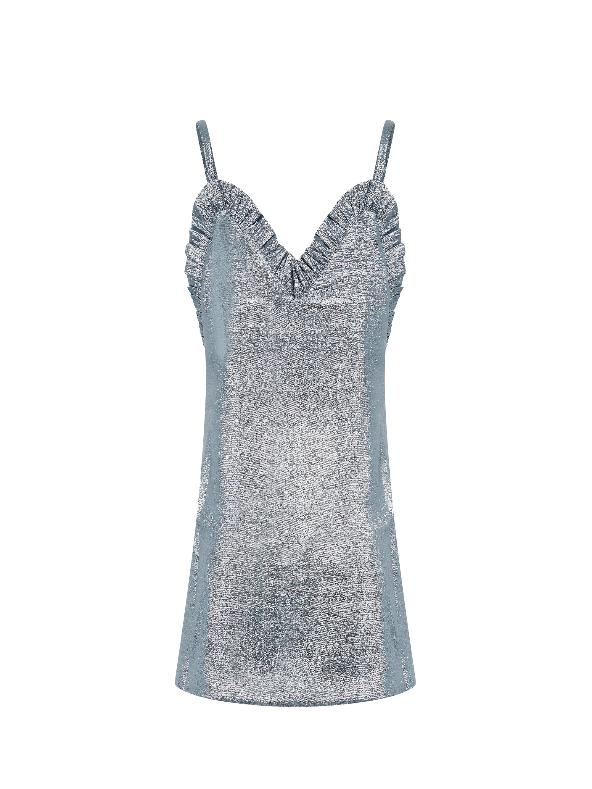 Robe courte Nuisette briallante - Silver