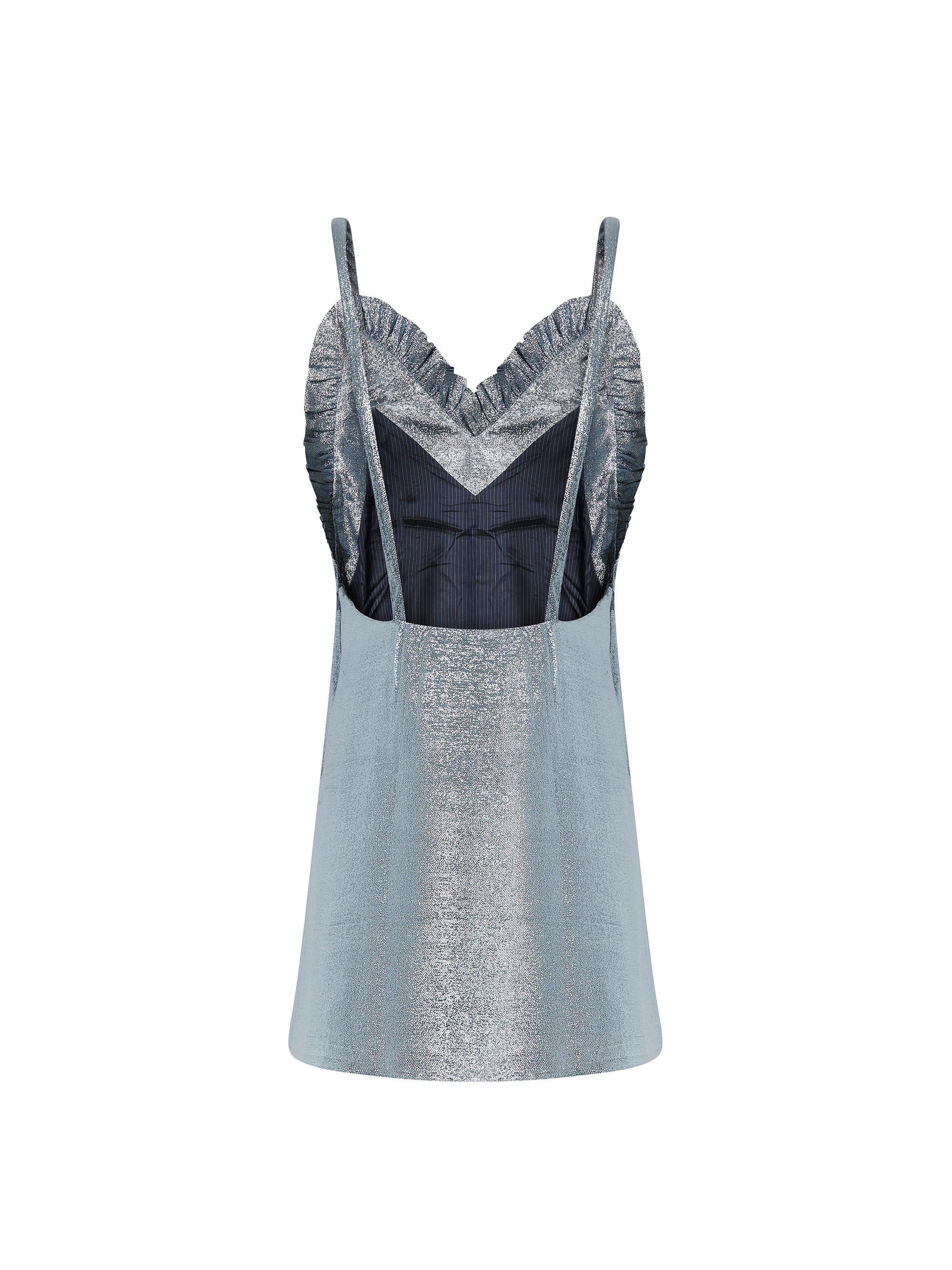 Robe courte Nuisette briallante - Silver