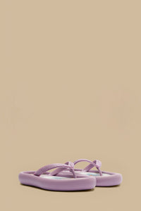 Patterned Canoe flip-flops - Purple