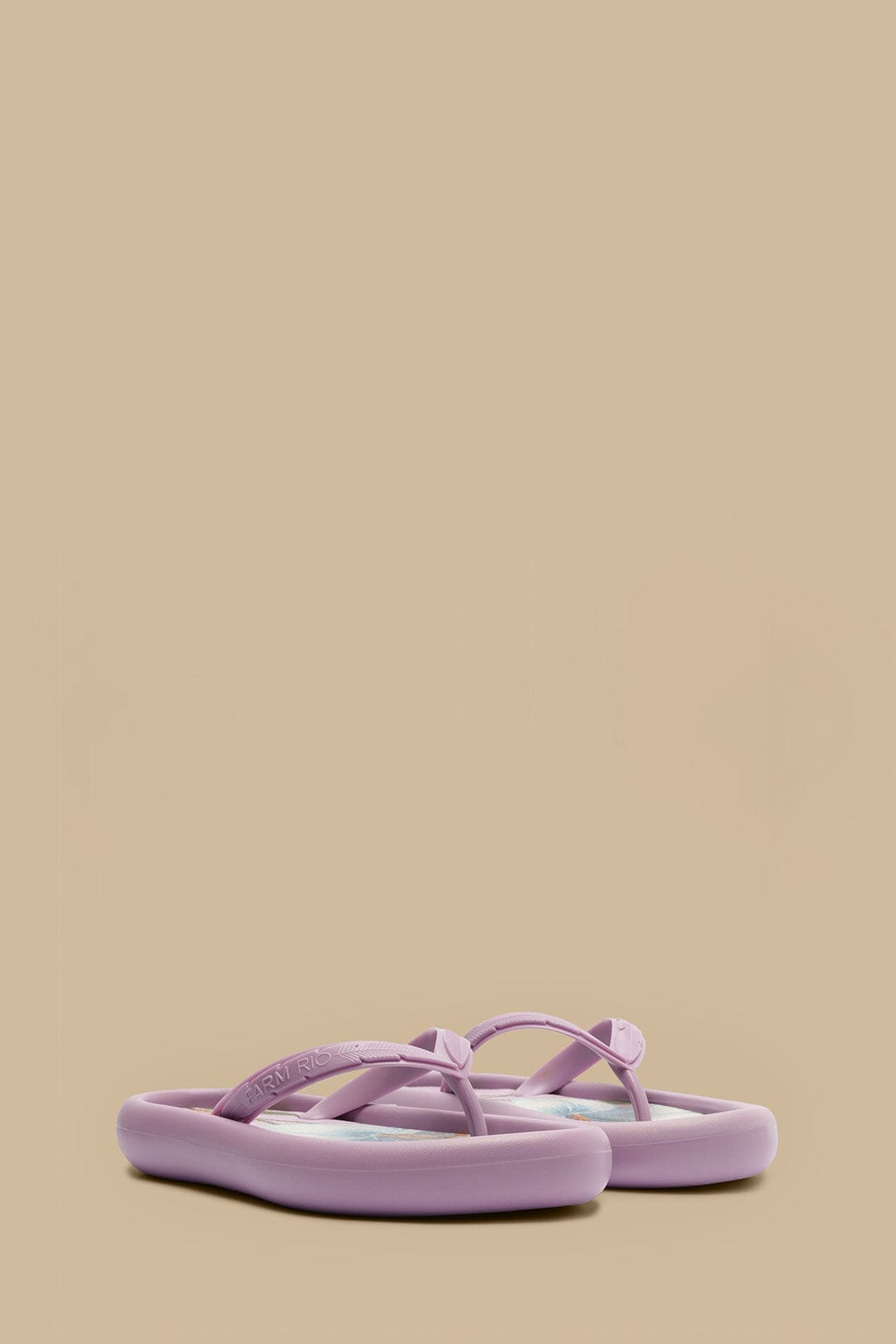 Patterned Canoe flip-flops - Purple