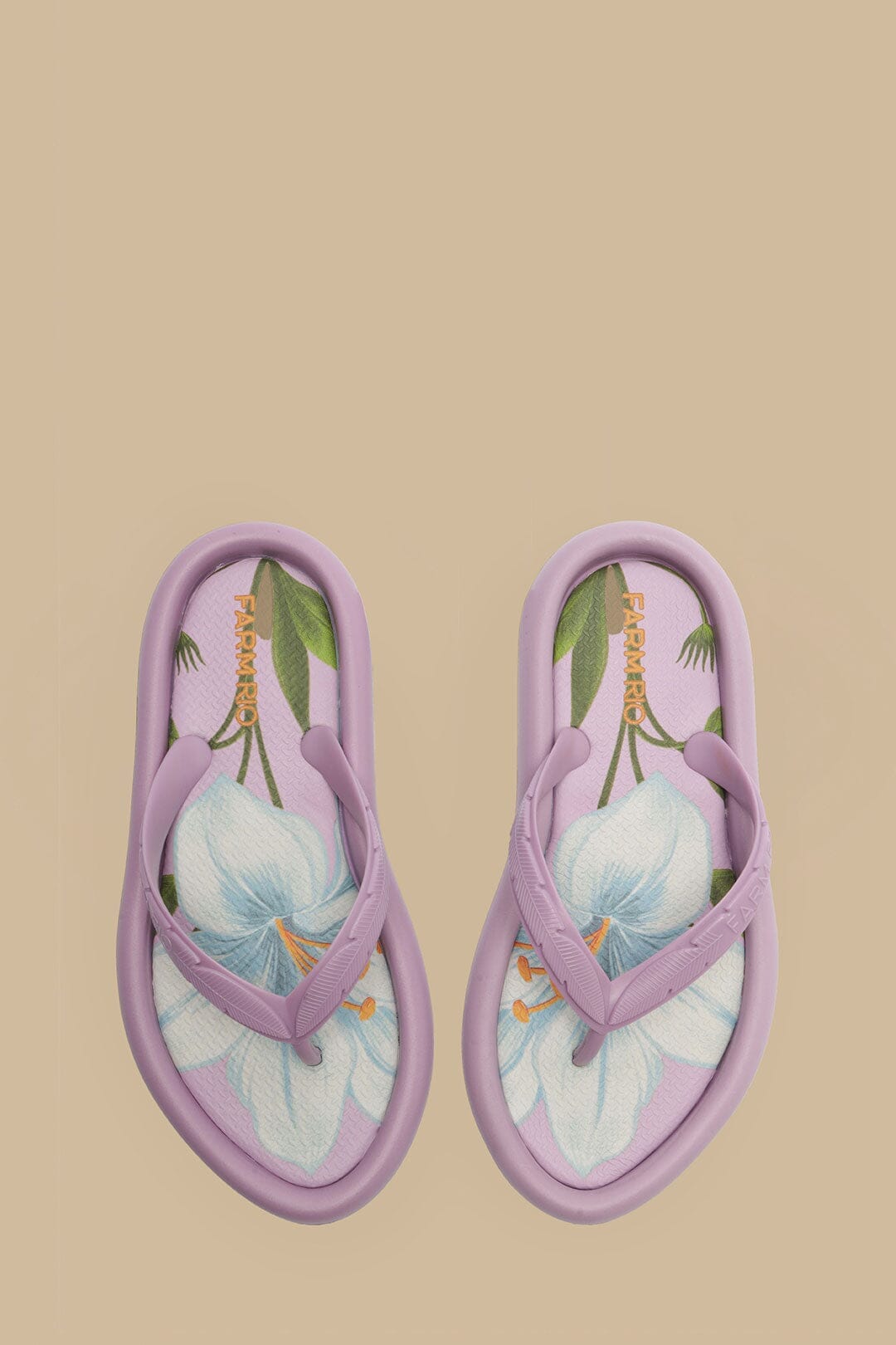 Patterned Canoe flip-flops - Purple