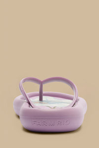 Patterned Canoe flip-flops - Purple