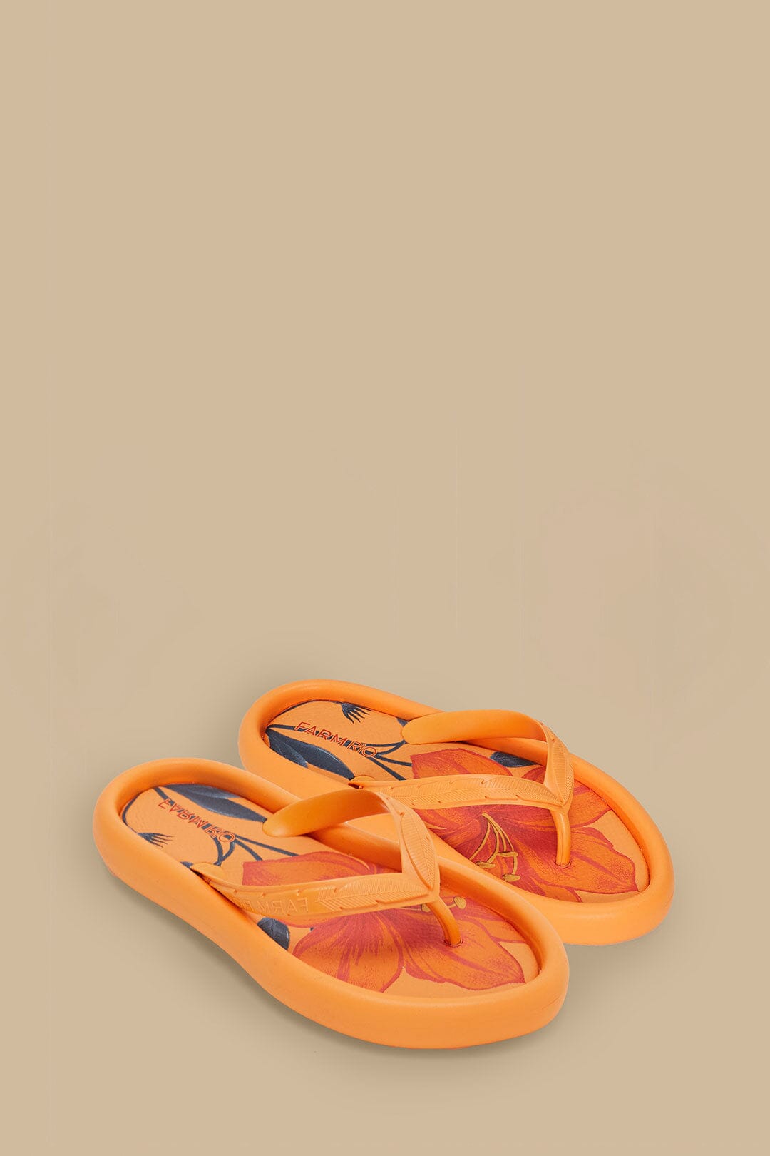 Tongs Canoe à motifs - Orange