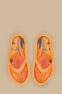 Tongs Canoe à motifs - Orange