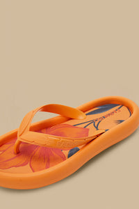 Tongs Canoe à motifs - Orange
