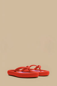 Canoe patterned flip-flops - Orange