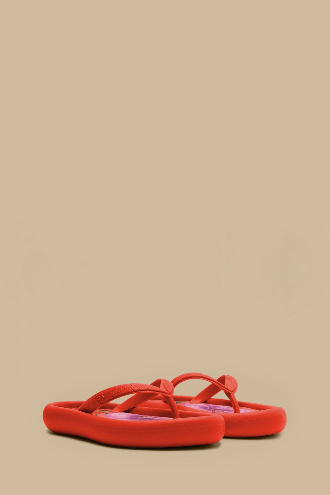 Canoe patterned flip-flops - Orange