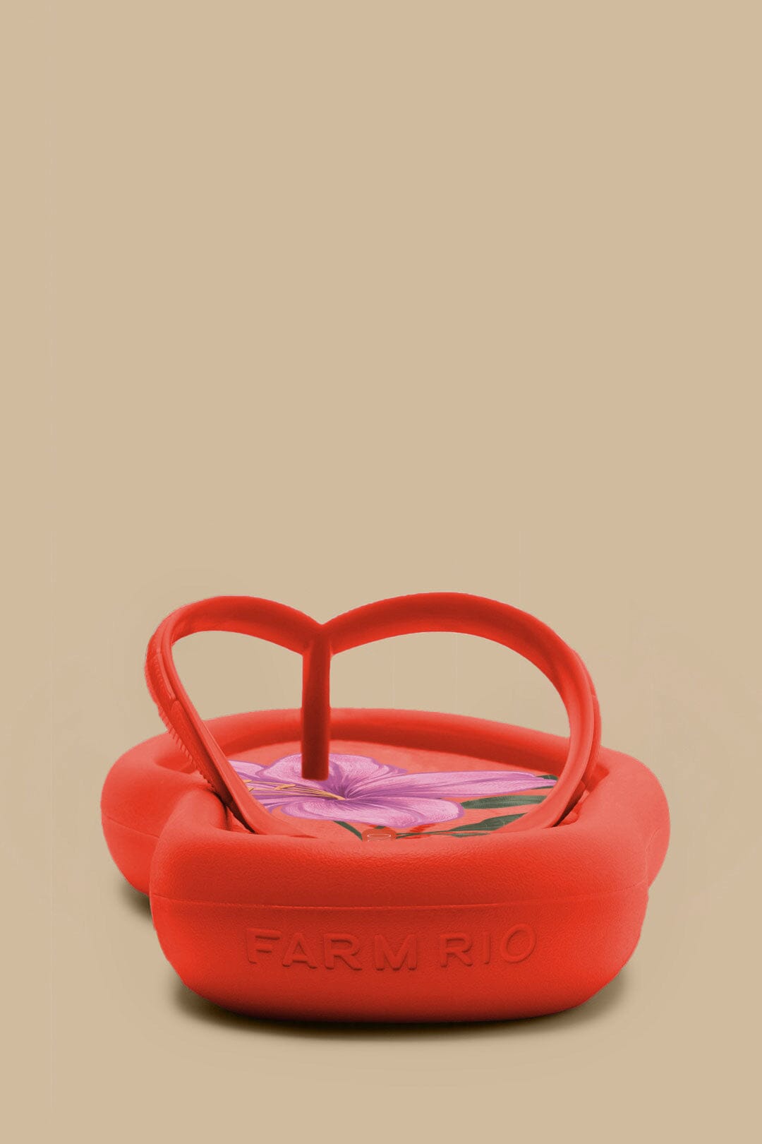 Canoe patterned flip-flops - Orange