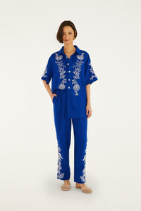 DIFFUSELY_Blue Pantalon Homme - Blue